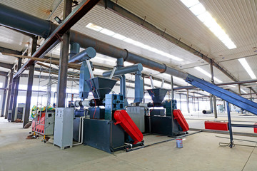 Mechanical equipment in the workshop