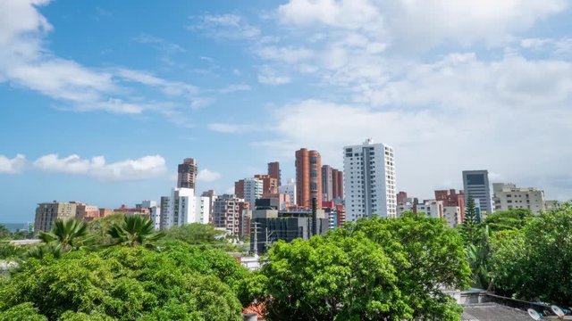 Skyline Timelapse of Barranquilla, Colombia on a Hot Sunny Day