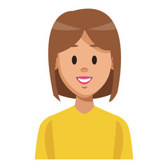 Woman profile cartoon