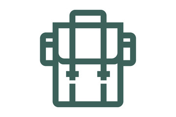 Hiking backpack for travel and adventure and camping trips