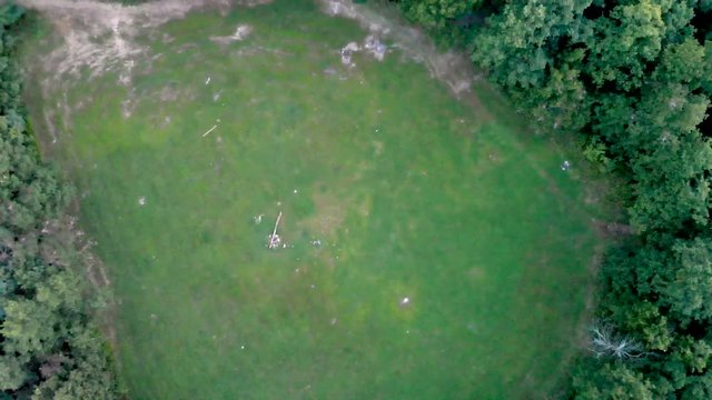 Drone footage flying over and around Yonah Mt. in Georgia.