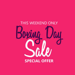 Boxing Day Sale.