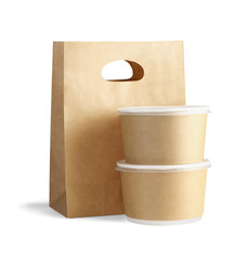 Takeaway Paper Bag and Containers