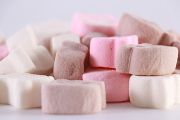 marshmallow on a white background