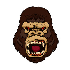 Angry gorilla kong beast