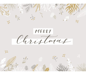 Fototapeta na wymiar Christmas greeting card.