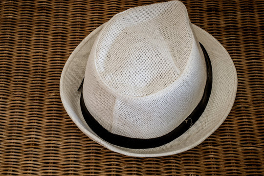White straw hat