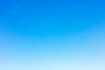 Clear blue sky background and empty space for your design, no cloud