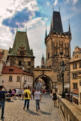 Naklejka na ściany i meble Prag, Karlsbrücke
