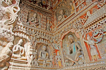 Buddha statues of Yungang Grottoes : The World cultural heritage site, Famous 