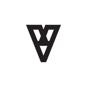 V logo letter design