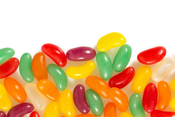 jelly bean candies isolated