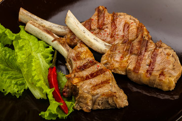 Grilled lamb