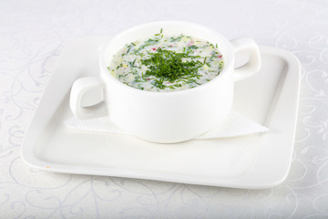 Okroshka soup