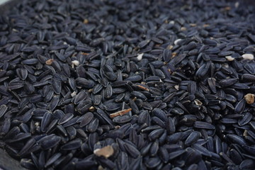 Cooking sunflower seeds, black seeds
