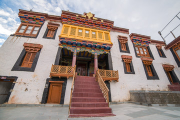 Entrance to Likir Gompa Monastery in Ladakh, India