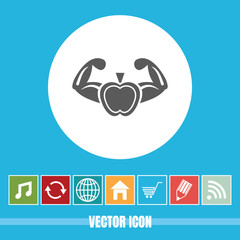 very Useful Vector Icon Of Healthy Eating with Bonus Icons Very Useful For Mobile App, Software & Web