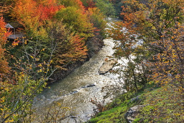 Autumn landscape of the Talysh mountains