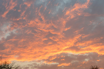 view of sky and cloud in the time  sunset
