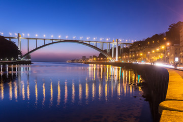 Ponte da Arrabida Bridge in Porto, Portugal