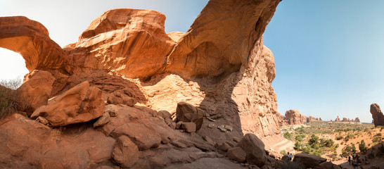 landscape on arches national park in the united states of america