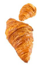 fresh croissant isolated