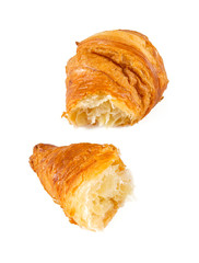 fresh croissant isolated
