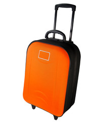  suitcases on white background. (clipping path)