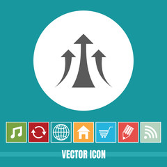 very Useful Vector Icon Of Growth Arrow with Bonus Icons Very Useful For Mobile App, Software & Web