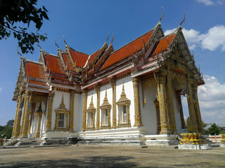 Fototapeta na wymiar Thai Temple, The famous temple Wat Chulamanee from Phitsanulok, Thailand