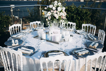 Wedding table decoration
