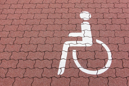 Piktogramm eines Behindertenparkplatzes