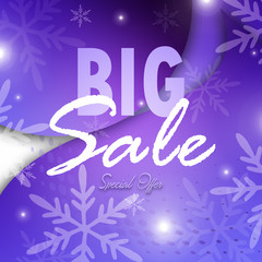 Exclusive abstract mega sale christmas banner template