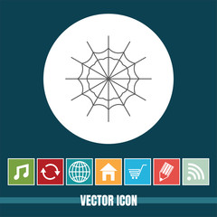 very Useful Vector Icon Of Spider Web with Bonus Icons Very Useful For Mobile App, Software & Web