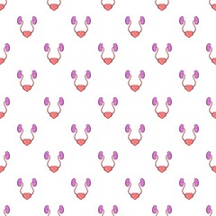 Ear membranes pattern. Cartoon illustration of ear membranes vector pattern for web