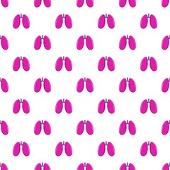 Lungs pattern. Cartoon illustration of lungs vector pattern for web