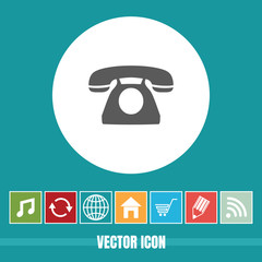 Very Useful Vector Icon Of Telephone with Bonus Icons. Very Useful For Mobile App, Software & Web.