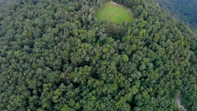 Drone footage flying over and around Yonah Mt. in Georgia.