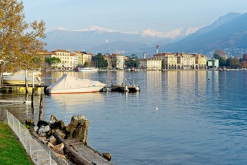 Lugano Lake, Switzerland. Views and panoramas