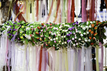 Wreaths of flowers craft