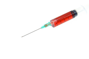 Fototapeta premium syringe isolated on white background
