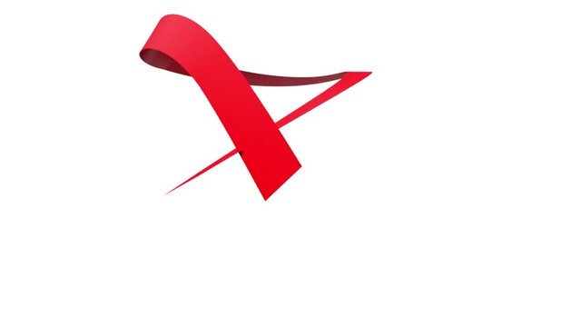 Ribbon animation. animation with luma layer