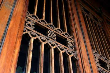 Chinese traditional style wooden windows lattice