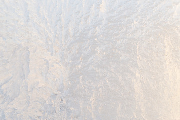 background ice, frozen window covered with frost, abstract silver texture, winter, cold