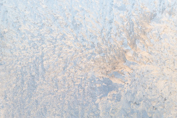 background ice, frozen window covered with frost, abstract silver texture, winter, cold