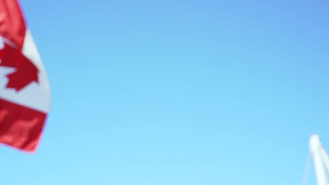 Canada flag, ensign (60 fps)