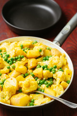 Cauliflower, Pea and Potato Curry
