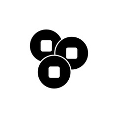 Fototapeta premium New year, China, coins icon can be used for web, logo, mobile app, UI, UX