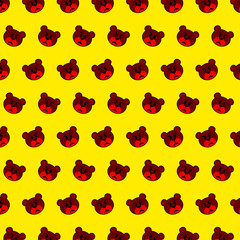 Bear - emoji pattern 64