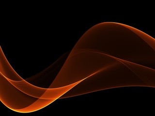 Abstract Golden waves background. Template design